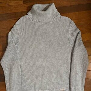 Michael Kors Fringe-Hem Turtleneck Sweater